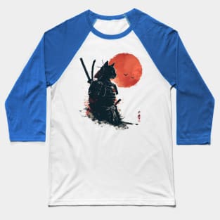 samurai cat Baseball T-Shirt